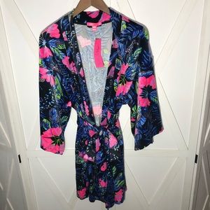 NEW! Lilly Pulitzer Elaine Velour Robe